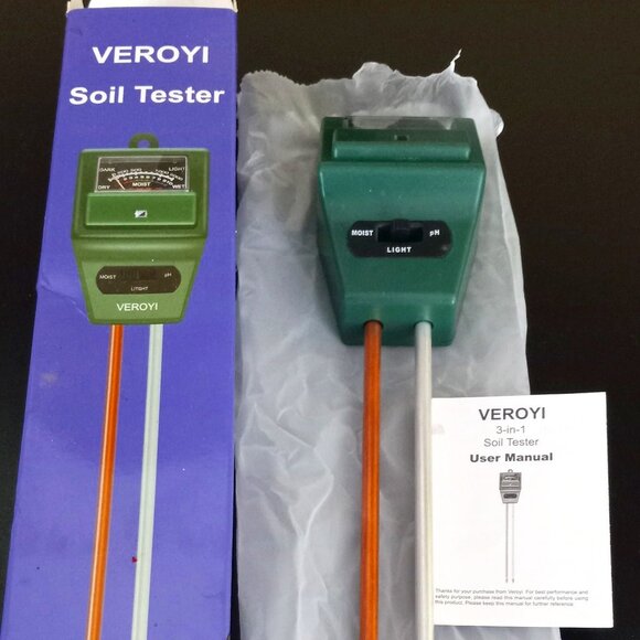 Garden, Soil Tester, NEW, 3 in 1 Soil Tester, Moisture, Light & PH Tester - Picture 1 of 6